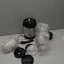 12-Piece Smoothie Blender Maker 25,000 RPM Personal Blender for Ice Crushing Smoothies & Frozen Drinks Nuts with 23oz, 32oz, 37oz Portable Cups Two 6-Leaf Stainless Steel Blades, Silver