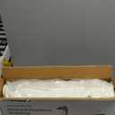 BPC Lightweight Organic Feather Down Comforter Oversized Queen, Hotel-Luxury Fluffy Duvet Insert with Cotton Cover and Puffy Feather Down Filling, for Summer/Hot Sleepers, Ivory White, 98x98 Inches