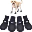 Dog Shoes for Medium to Large Dogs, Breathable Boots for Summer Hot Pavement, Non-Slip Paw Protectors for Outdoor & Hardwood Floors, M