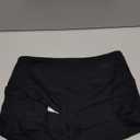 BZB Women's Cut Out Yoga Shorts Scrunch Booty Hot Pants High Waist Gym Workout Active Butt Lifting Sports Leggings (Medium, Black)