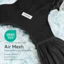 Momcozy Baby Carrier AirMesh - The Perfect Summer Water Sling for Newborns to Toddler 8-35 lbs - Cooling, Breathable and Lightweight Baby Wrap, Nice for Summer, Pool, Beach, Swimming, Black