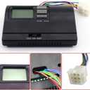 8330D3351 Digital Thermostat, Rv Thermostat Heat/Cool Wall-Mount Black