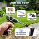 Pressure Washer Gun, High Pressure Jet Hose Nozzle, 3 Spray Modes Handheld Pressure Washer Nozzle for 3/4" Garden Hose, Watering Sprayer for Cleaning Yard Patio Car Pets, Easy to Install