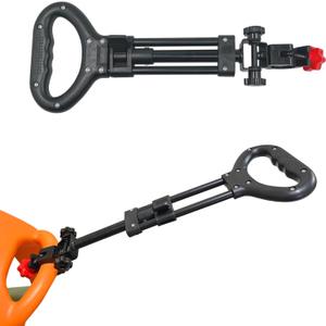 Adjustable Push Handle for Foot-to-Floor Ride-On Cars Ergonomic Telescoping Parent Bar with Universal Fit, Eliminates Bending During Use (Black)