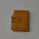 Small Wallet for Women Vegan Leather RFID Blocking Bifold Compact Credit Card Holder with Zipper Coin Pocket Yellow