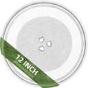 12" Whirlpool Microwave Glass Plate Replacement W11367904 W11291538 W10337247 W11443145, Compatible with Whirlpool Microwave Glass Turntable Plate WMH31017 WML55011 Whirlpool 12 Inch Microwave Plate (12" Small Coupler Hole)