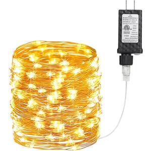 Joomer Fairy String Lights 66FT 200 LEDs Plug in Fairy Lights Indoor Copper Wire String Light DIY for Bedroom, Parties, Wedding, Christmas, Outdoor, Indoor Decoration (Warm White, Non-Connectable)