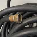 Continental Premium Garden Black Heavy Duty Cold Water Garden Hose, 5/8in Inside Diameter x 50ft Length, Male x Female Garden Hose Thread