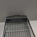 KitchenAid Large Capacity Full Size Rust Resistant Dish Rack with Angled Drain Board and Removable Flatware Caddy, Light Grey