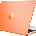 Fintie Case for MacBook Air 13.6 Inch A3449 A3240 A3113 A2681 (2022 2023 2024 2025 2026 Release) - Protective Snap On Hard Shell Cover for MacBook Air 13 Inch M2 M3 M4 M5 Chip (Matte Orange)