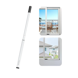 AceMining Sliding Door Security Bar,Heavy Duty Sliding Patio Door Lock Bar, 20-50inch Adjustable Multi-use Window Security Bars, Sliding Door Stopper,White,1Pack