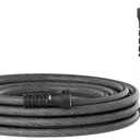 Garden Hose 10ft x 5/8",Flexible Water Hose,Lightweight Braided Hose with Swivel Handle,Leak-Free Connections, Male to Female Fittings, Kink Resistant Durable Hybrid Hose,Grey