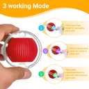 2 x Interactive Cat Toys for Indoor Cats, Motion Activate Ca t Toy, Smart Kitten Rolling Ball Moving Ball Toys, Rechargeable Cat Ballfor Enrichment Exercise(Red)
