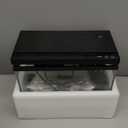 Fish Tank, 2.4 Gallon Fish Aquarium, Fish Tank Starter kit with Smart Humidifier, Temperature Display, 7-Color Lighting, 3 in 1 Quiet Pump with Filteration & Oxygenation & Circulation (Black)