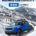 Wonderdriver Lockable Roof Rack Cross Bars 220lbs Compatible with 2015-2024 Jeep Renegade (with Raised Side Rails), Heavy Duty Aluminum Roof Rails Crossbars Cargo Canoe Black Rooftop Cargo.