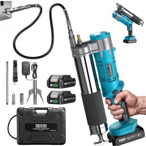 2-in-1 Electric Grease Gun, 12000 PSI