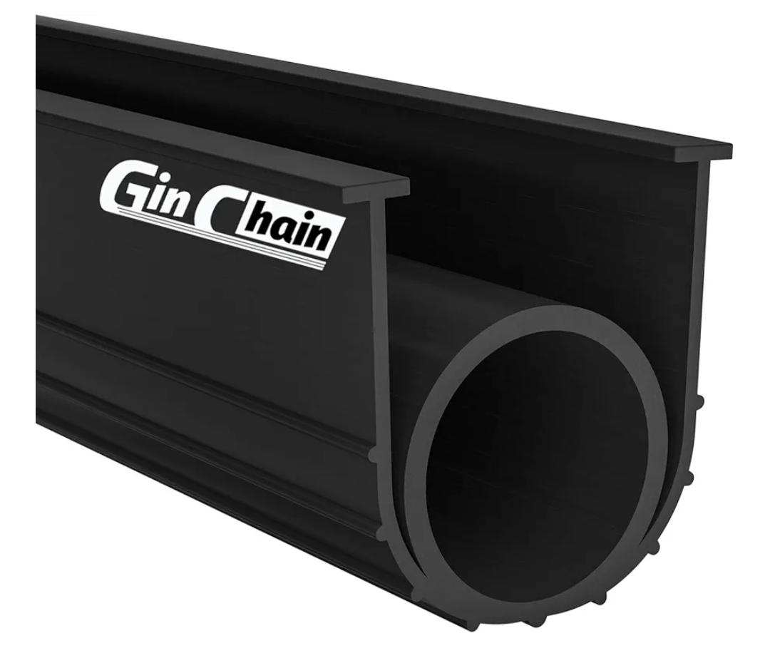 Ginchain Garage Door Seals Bottom Rubber Weather Stripping Kit with 1/4" T-Ends Seal Strip Replacement, Universal U+O Ring Weatherproof Threshold Buffering Sealing Rubber