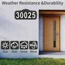 House Numbers for Outside, Address Signs for Houses, Waterproof, Rustproof, Address Sign, Mailbox Number, Address Plaque, House Numbers. Indoor/Outdoor Use. Street, Home, Hotel, Office