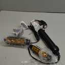 Conair 2-in-1 Hot Air Curling Combo, Includes 1.5-inch Curl Brush and 1-inch Aluminum Bristle Brush (Black / Gold)