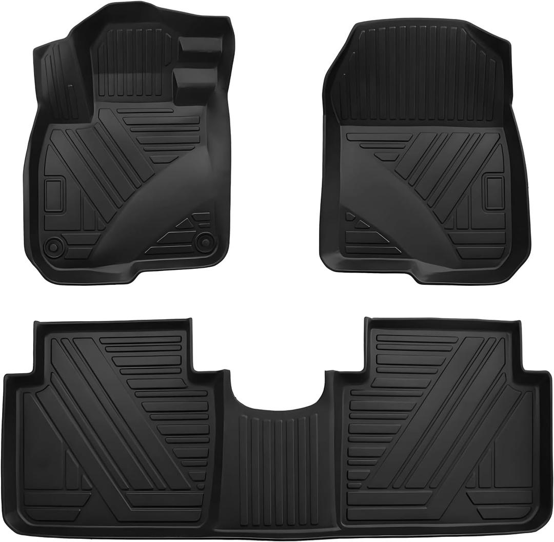 CRV Floor Mats Compatible with 2017-2022 Honda CR-VAll Weather Protection Waterproof Durable Anti-Slip Odorless Custom-fit TPE Floor Liner Front and Rear 2 Rows Set