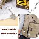 5 x 1 Pcs Stainless Steel Guitar Pick,Guitar Pick Keychain,Gift for Guitarist,Music Lover Gifts,Guitar Lovers Keychain,Music Gifts