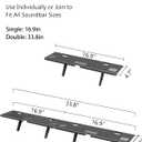 Soundbar Mount, No Drilling Steel TV Top Shelf Fits Most of Sound Bars Up to 15 Lbs, Universal Sound Bar TV Mount Bracket, Sound Bar Stand Compatible with Samsung, Sony, LG,Bose, 33.8x4.7inch