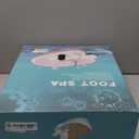 Ionic Foot Bath Detox Machine - Suitable for Home Use, Home Salon-Level Spa Detox Machine, Healthy Detoxification, with Foot Bath, Array * 2, Liner (Large, White)