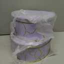 Yopay 3 Pack Cookie Tins with Lids, Round Gift Boxes for Toffee, Marbled Easter Baking Cake Containers for Valentines Gift Giving Puff Pastries Craft Supplies Metal Canister