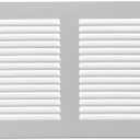 Repa Market White Air Vent Cover 16" x 6" Inch (Outer Dimensions) - Steel Return Air Grilles - for Ceiling and Sidewall - HVAC - with Protection Screen (15.74'' x 5.90'' Inch)