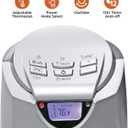 Comfort Zone 1,500W Ceramic Tower Space Heater with Remote, Backlit Digital Thermostat & Temperature Display, 3 Heat Settings + Fan Mode, 90 Oscillation, Timer, Overheat & Tip-Over Protection