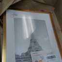 upsimples 11x14 Picture Frame, Display Pictures 8x10 with Mat or 11x14 Without Mat, Wall Hanging Photo Frame, Bronze, 1 Pack