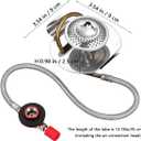 BESPORTBLE Portable Camping Gas Stove, Stainless Steel Mini Propane Burner for Outdoor Cooking, Lightweight Pocket-Sized Bbq Furnace for Hiking and Picnic