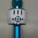 Amazmic Kids Karaoke Microphone Machine Toys for Girls Bluetooth Microphone with LED Light, Christmas Birthday Gift for Girls Boys 3 4 5 6 7 8 9 10 11 12 Year Old Kids Toys(Blue)