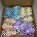 Meooeck 12 Pcs Stress Relief Cute and Fun Animal Toys for Birthday Party Christmas Stocking Stuffer Supplies Favors and Decorations Ideal for Boys and Girls Autism (Multicolor,Axolotl)