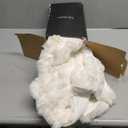 blunique Ultra Soft Cozy Faux Fur Throw Blanket, Fuzzy Plush Thick Bubble Blanket, Luxury Fluffy Blanket for Couch, Sofa, Bedroom, and Living Room, 50x60 Inches, Cream White