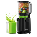 Cold Press Juicer, 5.8" Extra Large Feed Chute Slow Masticating Juicer Machines, High Juice Yield, Fit Whole Vegetables & Fruits, Professional Juice Maker,Self Feeding, Easy to Clean