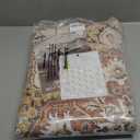 5ft Round Vintage Living Room Area Rug - 5x5 Large Soft Washable Oriental Traditional Distressed Farmhouse Rugs for Bedroom - Indoor Floor Accent Carpet for Home Office House Decor - Golden Taupe