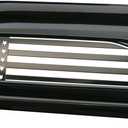 Pair Custom USA Flag Driver Side Vent Right Left 3D Badge Emblems Replacement for 19-24 GMC Sierra 3.0 Duramax 5.3L 6.2L V8 1500 GM (Black White)