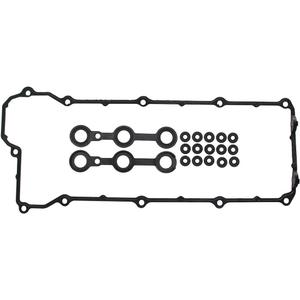 NewYall Engine Valve Cover Gasket Set for BMW 325i 325is 525i 525it M3 E34 E36 M50B25 S50B30 2.5L 3.0L L6 DOHC 1992-1995 with Grommet Seals Spark Plug Tube Seals