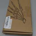 Articulated Fingers, Halloween Articulated Finger Extensions with Gloves, 3D Claw Hands Scary Skeleton Hands for Cosplay, Flexible Realistic Halloween Decoration Accessory Fits Most Finger Sizes-Black