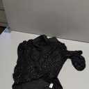 Women's Mesh Tops Glitter Sparkle Rhinestone Shirts See Through Tees Sheer Going Out Blouse (Medium, #3 Black)