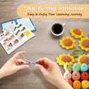Ktmeor Crochet Kit for Beginners, Sunflower Crochet Starter Kit with Step-by-Step Video Tutorials, 40% Extra Practice Yarn
