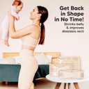 3 in 1 Postpartum Belly Support Recovery Wrap - Postpartum Belly Band, After Birth Brace, Slimming Girdles, Body Shaper Waist Shapewear, Post Surgery Pregnancy Belly Support Band (Classic Ivory, M/L)