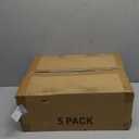 SNSLXH 5 Pack Stackable Closet Storage Basket, Multifunctional & Foldable Closet Organizer for Bathroom Kitchen Laundry Room Wardrobe Storage, Space-Saving Clothes Storage Drawer Organizer, White