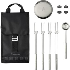 Solo Stove Mesa Accessory Pack | Incl. 4 Stainless Steel Mini Sticks + Stick Rests, Pellet Scoop, Mesa Lid, Carry Case, Accessories for Outdoor Fire Pit, 8.8 x 16 in, 2.5 lbs