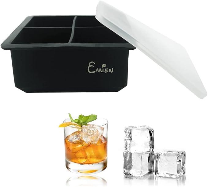 SILICONE 4 SQUARE ICE CUBE TRAY