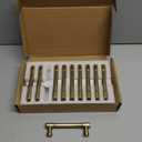 10 Pack Champagne Bronze Cabinet Pulls 5 Inch(128mm) Kitchen Cabinet Handles Cabinet Hardware for Drawer Pulls (5" Hole Center)