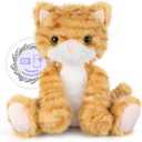 SuzziPals Heatable & Coolable Orange Cat Stuffed Animal, Cat Heating Pad Microwavable for Soothing & Relaxation, Lavender Scented Orange Cat Plush Toy for Stress Relief, Stuffed Cat Toys for Kids