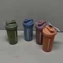 Smartshake Protein Shaker Bottle for Protein Mixes - 4 Pack - 13.5 oz | Shaker Cups for Protein Shakes | Blender Bottle Shaker | Protein Shaker Bottle Pack | BPA Free Shaker (SLIM - Multicolor)