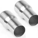 YSIL 2" OD to 2.5" OD Exhaust Pipe Adapter Connector Reducer 304 Stainless Steel 2PCS